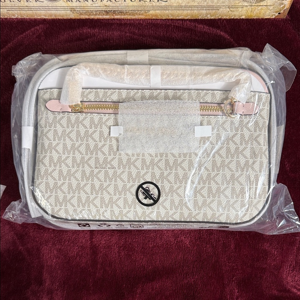Michael Kors White and Pink Monogram‎ Bag- Unopened And Pristine.